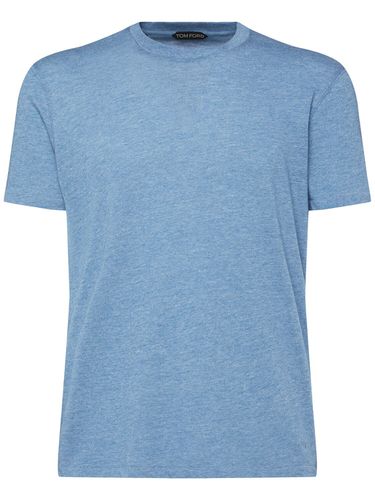 T-shirt Girocollo In Cotone Mélange - TOM FORD - Modalova