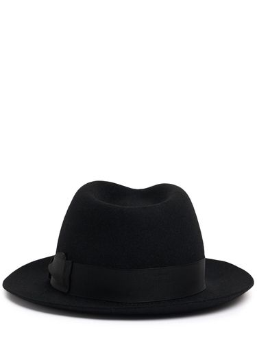 Cappello Fedora In Feltro Pettinato - BORSALINO - Modalova