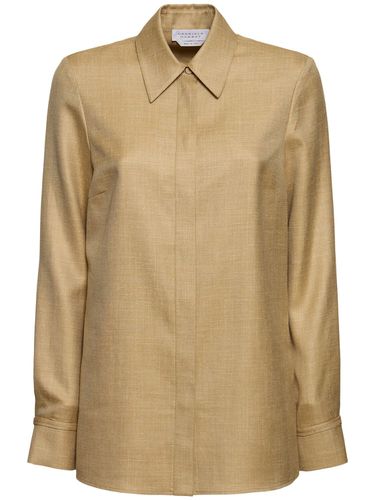 Cruz Tailored Wool Blend Shirt - GABRIELA HEARST - Modalova