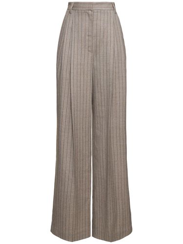 Pinstripe Wide Pants - BRUNELLO CUCINELLI - Modalova