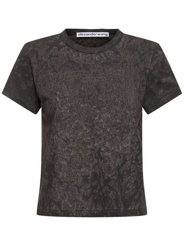 T-shirt Aus Baumwolljersey Mit Logo - ALEXANDER WANG - Modalova