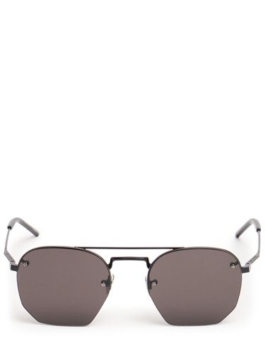 Sl 422 Hexagonal Metal Sunglasses - SAINT LAURENT - Modalova