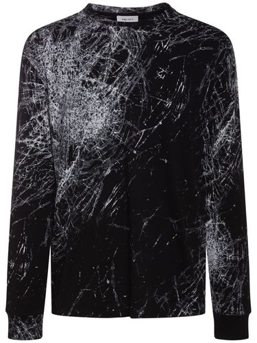 Smashed Glass Printed Cotton T-shirt - ALEXANDER MCQUEEN - Modalova