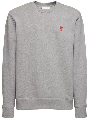 Sudadera De Algodón Jersey Orgánico - AMI PARIS - Modalova