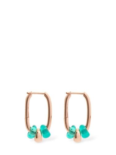 Recycled Plastic Rondelle Mono Earring - DODO - Modalova