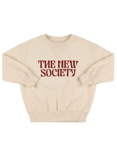 Sudadera De Algodón Con Cuello Redondo - THE NEW SOCIETY - Modalova