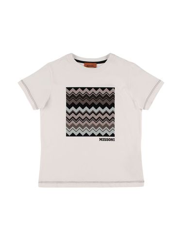 Bedrucktes T-shirt Aus Baumwolljersey - MISSONI - Modalova