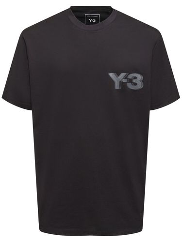 T-shirt A Maniche Corte In Cotone Con Logo - Y-3 - Modalova