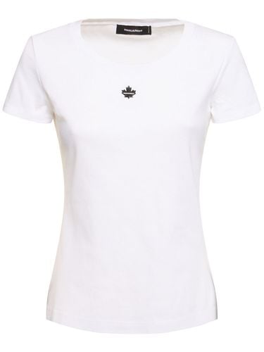 Ribbed Cotton T-shirt - DSQUARED2 - Modalova