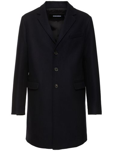 Felted Wool Blend Soft Shoulder Coat - DSQUARED2 - Modalova