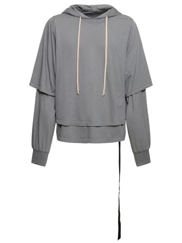 Hustler Hooded Cotton Jersey T-shirt - RICK OWENS DRKSHDW - Modalova