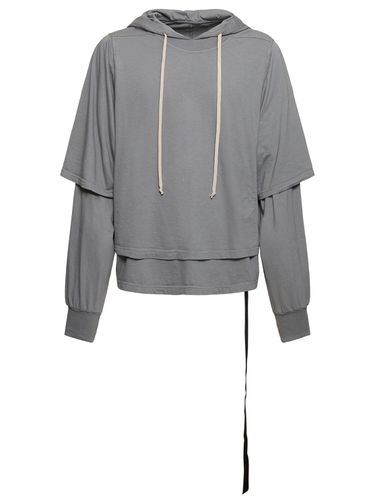 T-shirt Hustler In Jersey Di Cotone Con Cappuccio - RICK OWENS DRKSHDW - Modalova