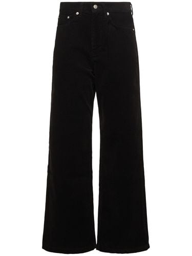 Cotton Corduroy Wide Leg Pants - LOW CLASSIC - Modalova