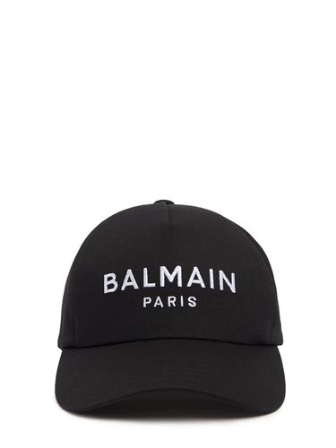 Logo Cotton Baseball Cap - BALMAIN - Modalova