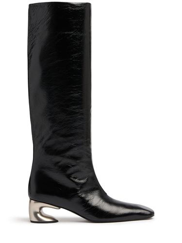 Mm Hohe Stiefel Aus Leder - JIL SANDER - Modalova