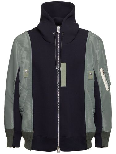 Gepolsterte Jacke Aus Nylontwill Und Schwammjacke - SACAI - Modalova