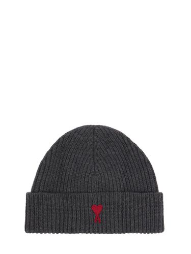 Gorro Beanie De Lana - AMI PARIS - Modalova