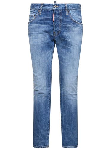 Jeans Skater In Denim Di Cotone - DSQUARED2 - Modalova