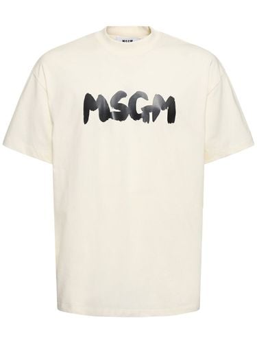 T-shirt Con Logo Msgm - MSGM - Modalova