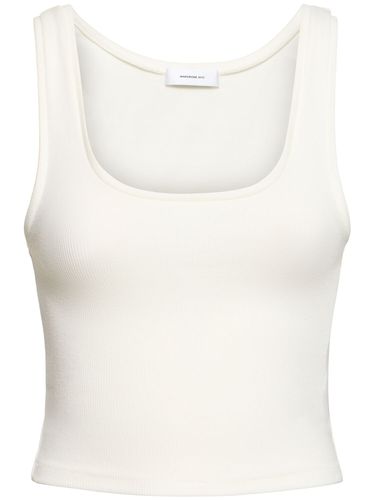 Bauchfreies Tanktop Aus Stretch-baumwolljersey - WARDROBE.NYC - Modalova