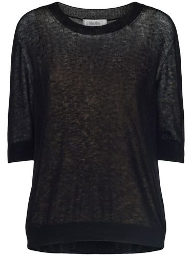 Negelia 3/4 Sleeve Wool Gauze Top - MAX MARA - Modalova