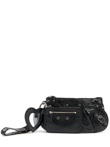 Mini Le Cagole Leather Clutch - BALENCIAGA - Modalova