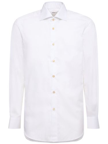 Camisa De Popelina De Algodón - KITON - Modalova