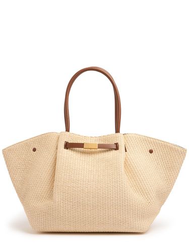 Tote Aus Leder Und Raffia "new York“ - DEMELLIER - Modalova