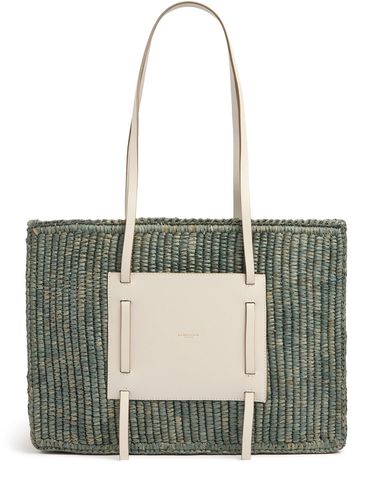 Bolso Capri De Rafia Y Piel - DEMELLIER - Modalova