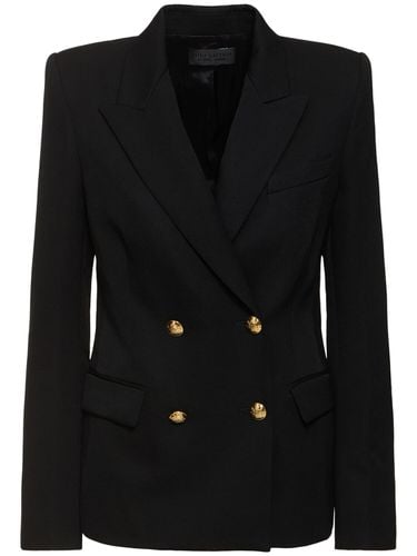 Blazer De Gabardina De Lana - NILI LOTAN - Modalova