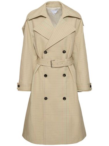 Trenchcoat Aus Wollmischung „notebook“ - BOTTEGA VENETA - Modalova