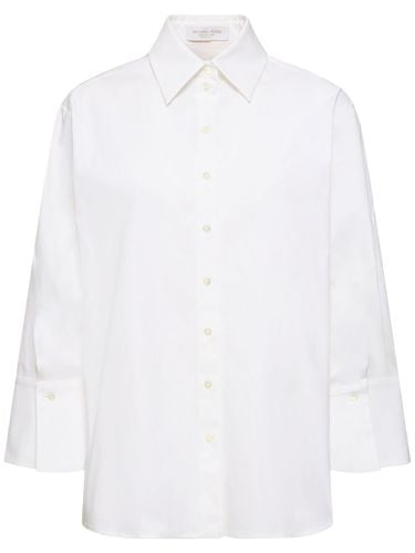 Spiral Sleeve Oversize Poplin Shirt - MICHAEL KORS COLLECTION - Modalova