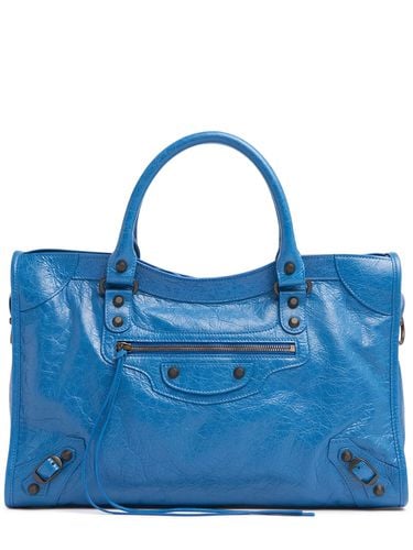 Medium Tasche Aus Leder „le City Arena Storico“ - BALENCIAGA - Modalova