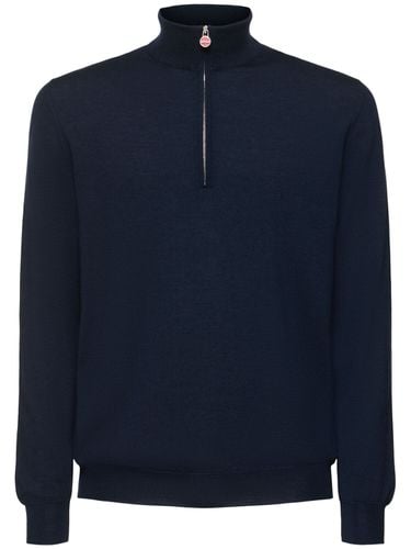 Pullover Aus Kaschmir Mit Halbem Reißverschluss - KITON - Modalova