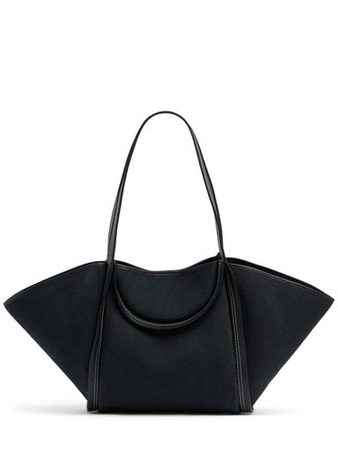 Cuber Cotton & Leather Tote Bag - HEREU - Modalova