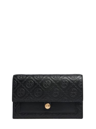 Brieftasche Aus Leder Mit Kette „t Monogram“ - TORY BURCH - Modalova