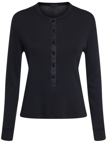 Top In Jersey Di Misto Cotone A Costine - TOM FORD - Modalova