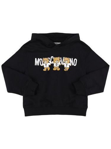 Sudadera De Algodón Con Capucha - MOSCHINO - Modalova