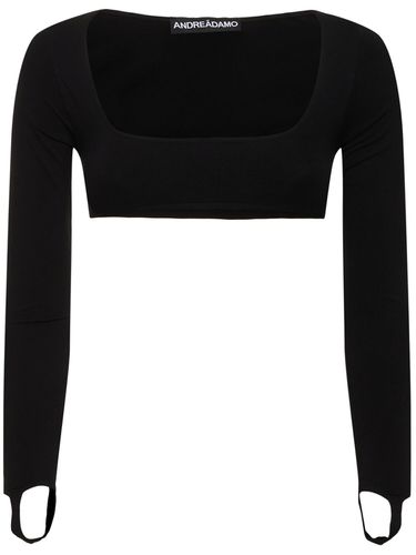 Formendes Crop-top Aus Jersey - ANDREADAMO - Modalova