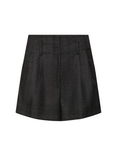 Shorts Aus Wolle Mit Fischgrätmuster - FORTE_FORTE - Modalova