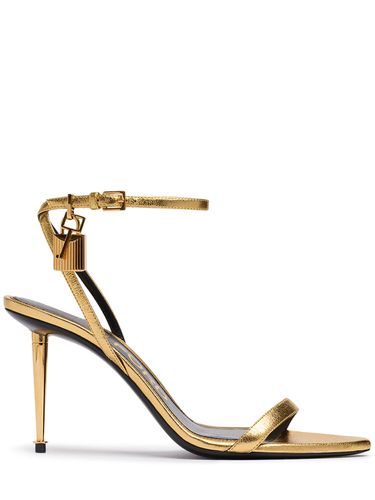 Mm Padlock Metallic Leather Sandals - TOM FORD - Modalova