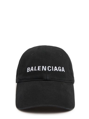 Cappello Baseball In Cotone Con Logo - BALENCIAGA - Modalova