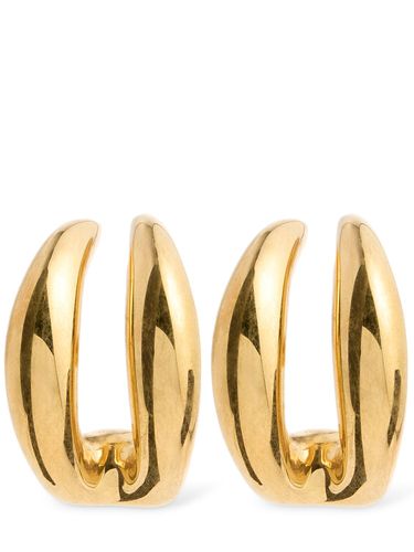 Double Moon Hoop Earrings - PANCONESI - Modalova