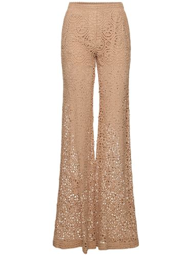 Macramé Flared Pants - ELIE SAAB - Modalova