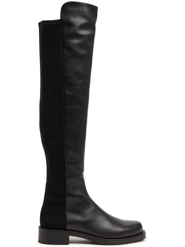 Botas Altas De Piel Y Ante 40mm - STUART WEITZMAN - Modalova