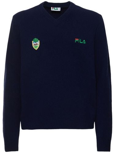 Pullover Mit V-ausschnitt „f+ Linear Crest“ - FILA + - Modalova