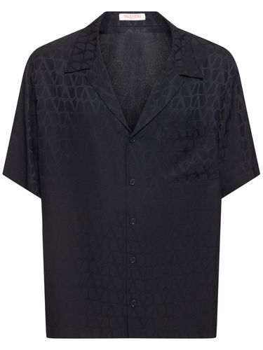 Camisa De Seda Estampada - VALENTINO - Modalova