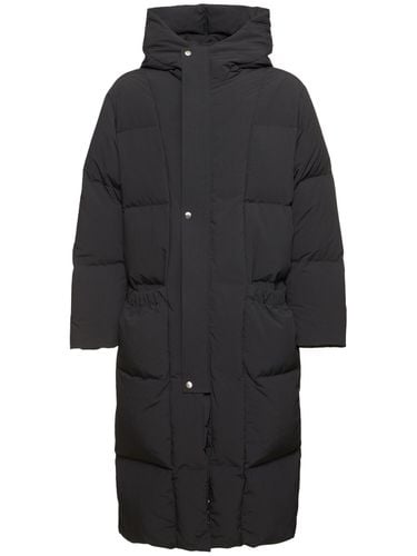 Hooded Nylon Down Long Jacket - JIL SANDER - Modalova