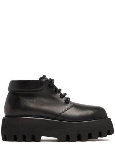 Zapatos De Piel Con Cordones 70mm - ALEXANDER MCQUEEN - Modalova