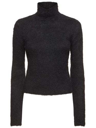 Maglia Collo Alto In Misto Mohair Pettinato - AMI PARIS - Modalova